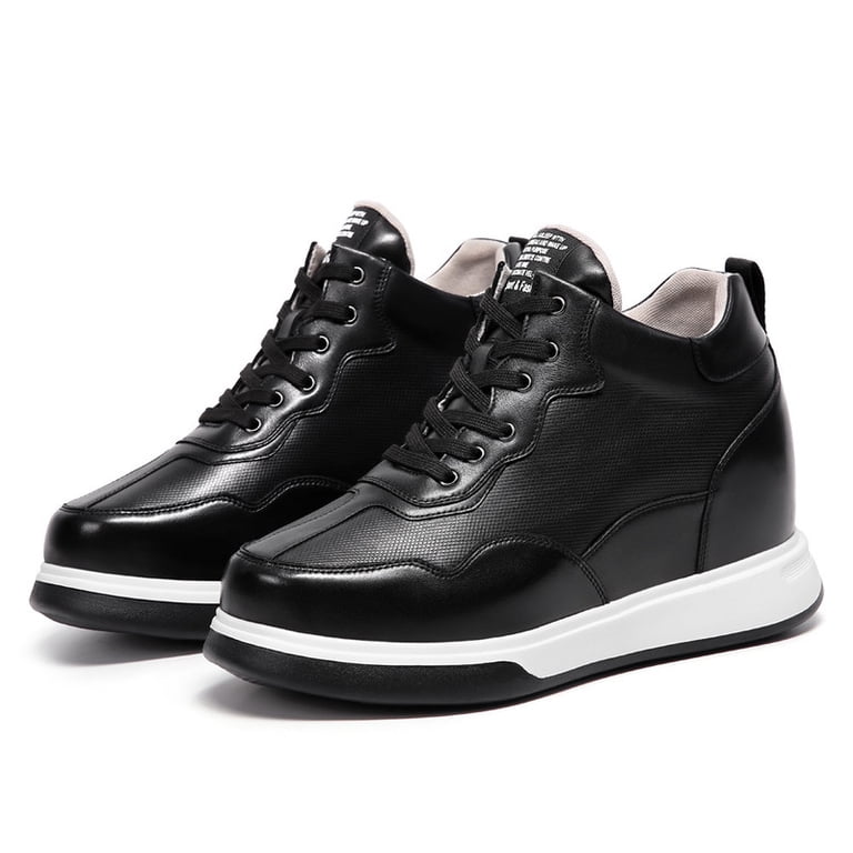 CMR CHAMARIPA Casual Height Increasing Elevator Shoes Black 