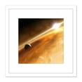 thumbnail image 1 of Space NASA ESA Planet Fomalhaut B Orbiting Sun 8X8 Inch Square Wooden Framed Wall Art Print Picture with Mount, 1 of 4