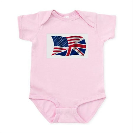 

CafePress - UK US Flag Infant Bodysuit - Baby Light Bodysuit Size Newborn - 24 Months