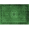 thumbnail image 1 of Ahgly Company Indoor Rectangle Medallion Emerald Green Traditional Area Rugs, 5' x 7', 1 of 4