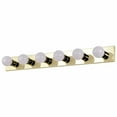 thumbnail image 5 of 6-Light 36-in Vanity Strip Polished Brass Finish, 5 of 9