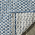 thumbnail image 4 of SAFAVIEH Courtyard Blair Geometric Indoor/Outdoor Area Rug, 9' x 12', Blue/Light Grey, 4 of 5