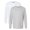 Cement+White 2 Pack, variant on Gildan Unisex Softstyle Long Sleeve T-Shirt 60/40 Ring-Spun Cotton/Polyester Crewneck Classic Fit Casual Tee (Cement, L)