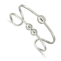 Sterling Silver White Bangle Bracelet