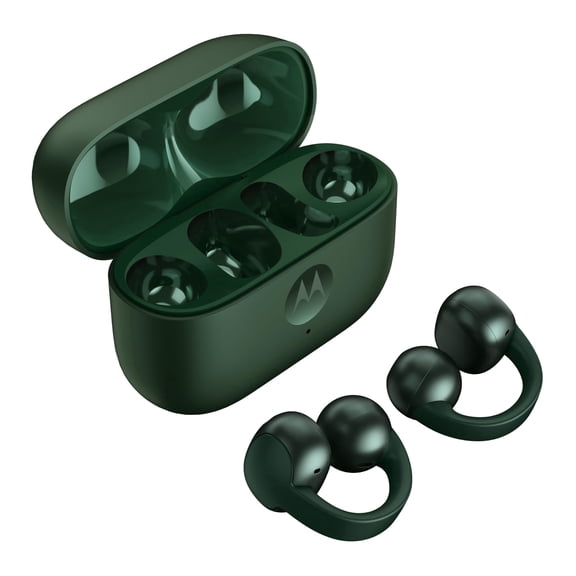 Pre-Owned Motorola Moto Buds Loop with Sound by Bose True Wireless Earphones - PANTONE Trekking Green