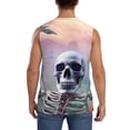 thumbnail image 4 of Haiem Men's Mist Sunflower Skull Print Tank Tops Summer Sleeveless Cut Off Workout T-Shirts Fitness Vest Athletic Undershirts-XX-Large, 4 of 8