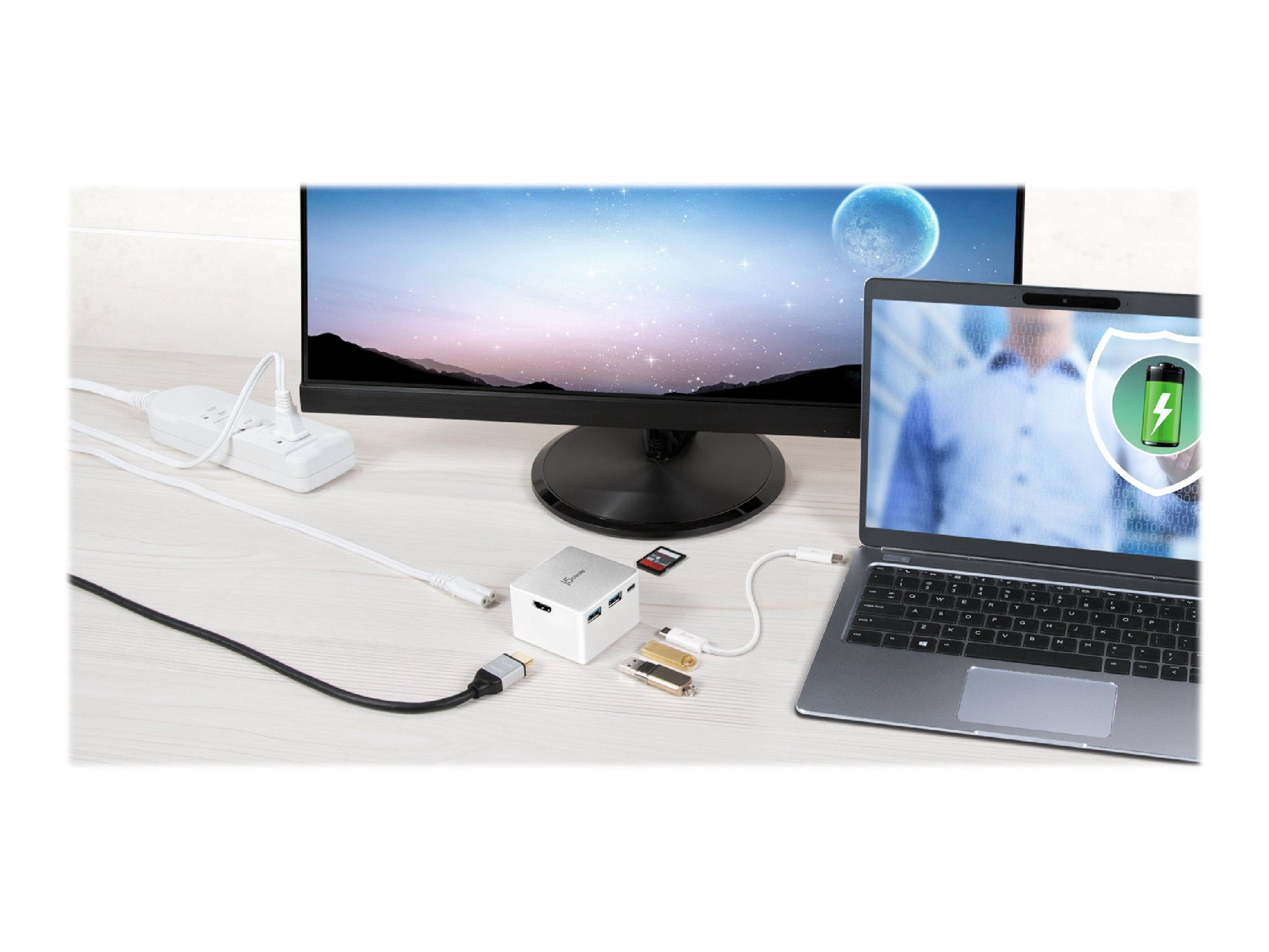j5create JCDP385 - Docking station - USB-C - HDMI