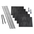 thumbnail image 1 of FASÄDE Skyline Decorative Vinyl Backsplash 15 sq ft Kit in Brushed Onyx, 1 of 6