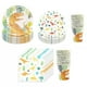 thumbnail image 1 of Matsuzay 96 piezas platos de un solo fiesta cumpleaños Animal decoración vajilla atmósferas servir comida postre platos Serveware Kits de decoración para fiestas Matsuzay HA070935-01, 1 of 1