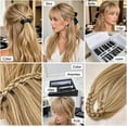thumbnail image 5 of Gnmfd clip‑in seamless bangs with sideburns, hand‑woven synthetic hairpiece, long airy fringe, 2 pack, daily wear or events, 5 of 7