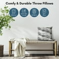 thumbnail image 2 of Americanflat 18"x18" Abstract Blurred Throw Pillow with Premium Polyester - Black, 2 of 8