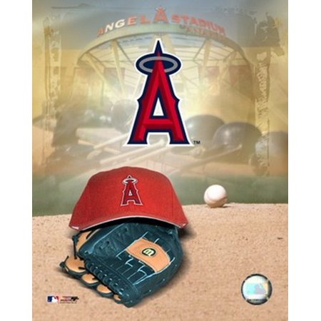 Anaheim Angels Cap - Anaheim Angels - 05 Logo Cap and Glove Sports Photo
