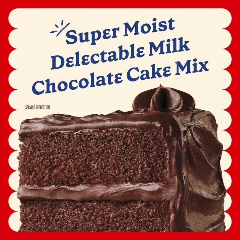 Betty Crocker Super Moist ケーキミックス Betty Crocker Milk Chocolate Cake Mix 13.25 oz, Moist and