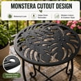 thumbnail image 4 of Rekopi 2 Pack Indoor Outdoor Side Tables, 15in high Versatile Round Metal End Table for Patio Balcony Yard, 4 of 7