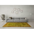 thumbnail image 3 of Ahgly Company Machine Washable Indoor Rectangle Animal Yellow Traditional Area Rugs, 3' x 5', 3 of 4