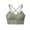 Green, variant on Miluxas Women Seamless Sports Bra Wirefree Yoga Bra with Removable Pads On Beige 4(S)