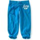 thumbnail image 1 of Aeropostale - Pantalones de chándal casuales recortados para mujer, ajuste cómodo, azul, grande, 1 of 1