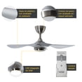 thumbnail image 2 of Ventilador Techo Níquel Satinado 1 Luz Led 20w 52 LámparaYa 20786-4, 2 of 8