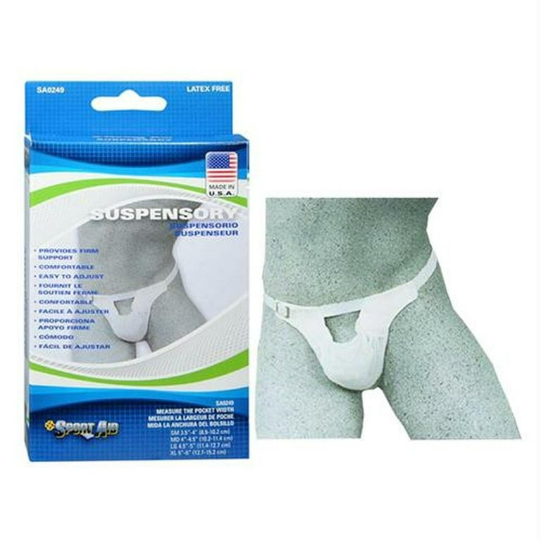 Sport Aid Suspensory with Elastic Waist Band, Large 