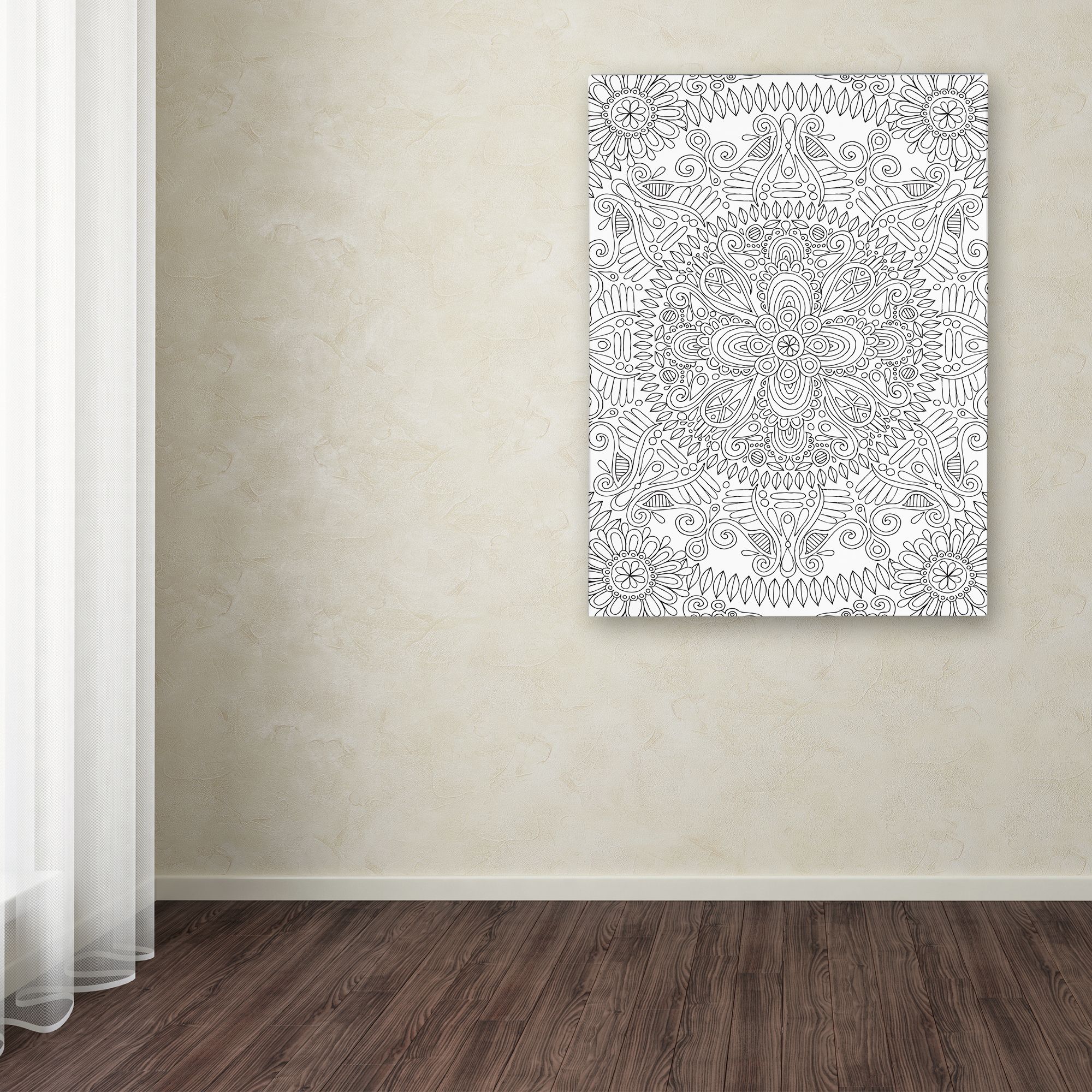 Trademark Fine Art "Mandala One" Canvas Art by Hello Angel
