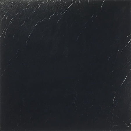 Achim Nexus Peel & Stick Vinyl Floor Tiles, 12 x 12, 1.2mm, 20 Count, 20 Square Feet, Black