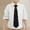 White, variant on Boys' Button Down Shirts Graduation Shirt Blue Short Sleeve Shirt Dress Shirt Girls Uniform Shirts 4-5 Years