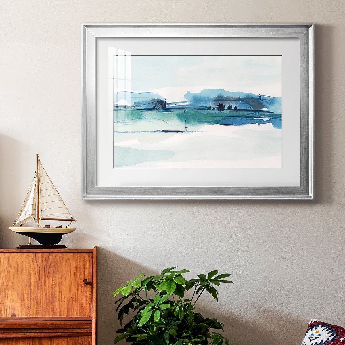 Ultramarine Vista II Premium Framed Print - Ready to Hang
