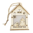 thumbnail image 3 of Navidad bricolaje casa de madera color de luz aleatorio con cuerda Eccomum Papá Noel, 3 of 5