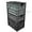 Stealth Variety Pack, variant on CRATE Starter Pack - Two Full Size and One Half Size Heavy Duty Stackable Storage Bins with Lids & Dividers - Durable Organizer for Home, Office, Garage, and Outdoor Use - Stealth Variety Pack