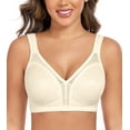 thumbnail image 1 of Curyon Women's Minimizer Bra Comfort Non Padded Wireless Full Figure Plus Size Bras,44B, 1 of 6