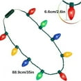 thumbnail image 4 of EWASWON Christmas Christmas LED Necklace, 9 Multicolor Lights, Festive Wearable Light String for Holiday Parties, Christmas Party Accessories, 35 Inch, 4 of 6