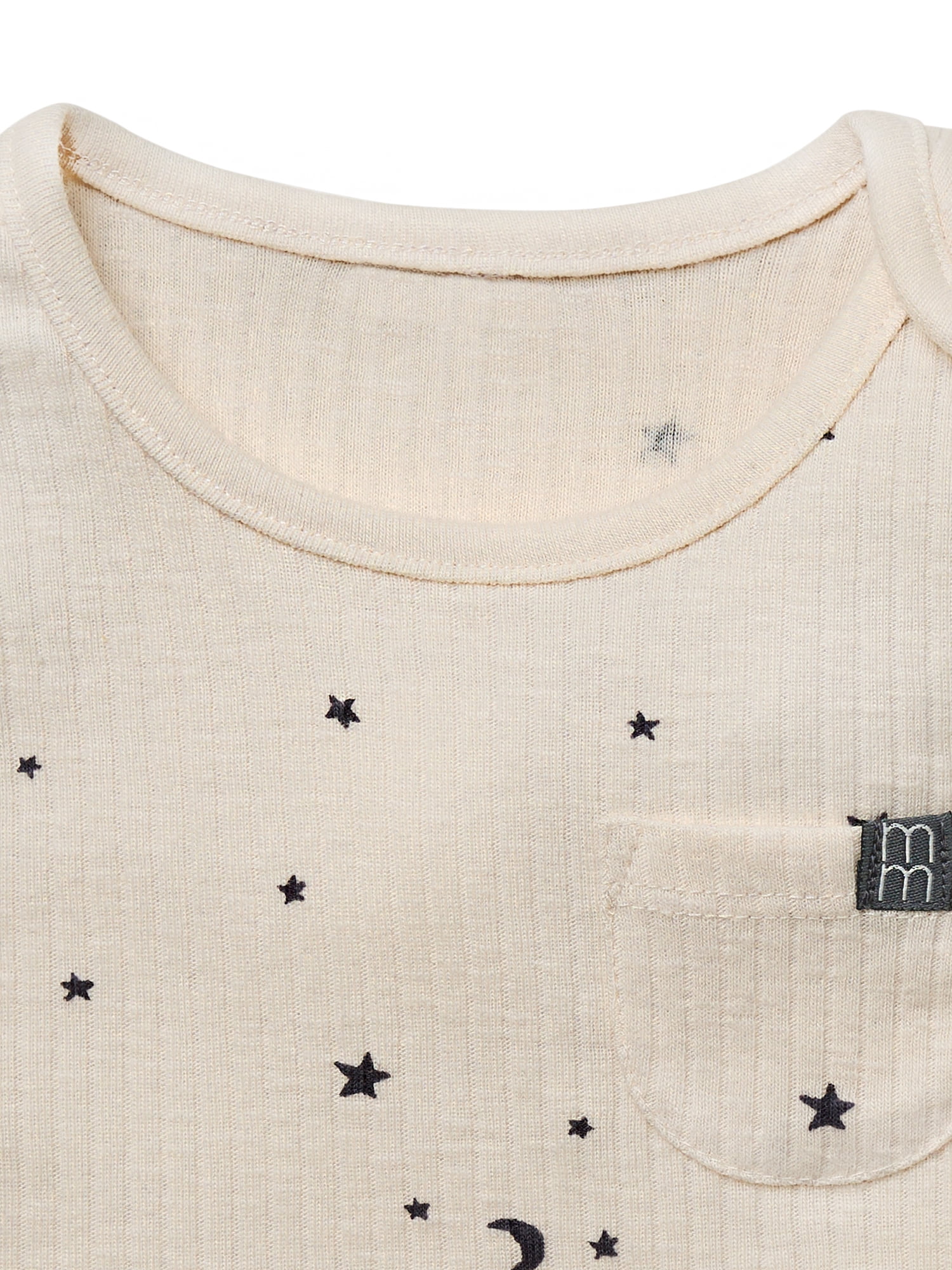 Modern Moments by Gerber Baby Neutral Organic Tank Top With Pocket, Sizes 0/3 Months - 24 Months