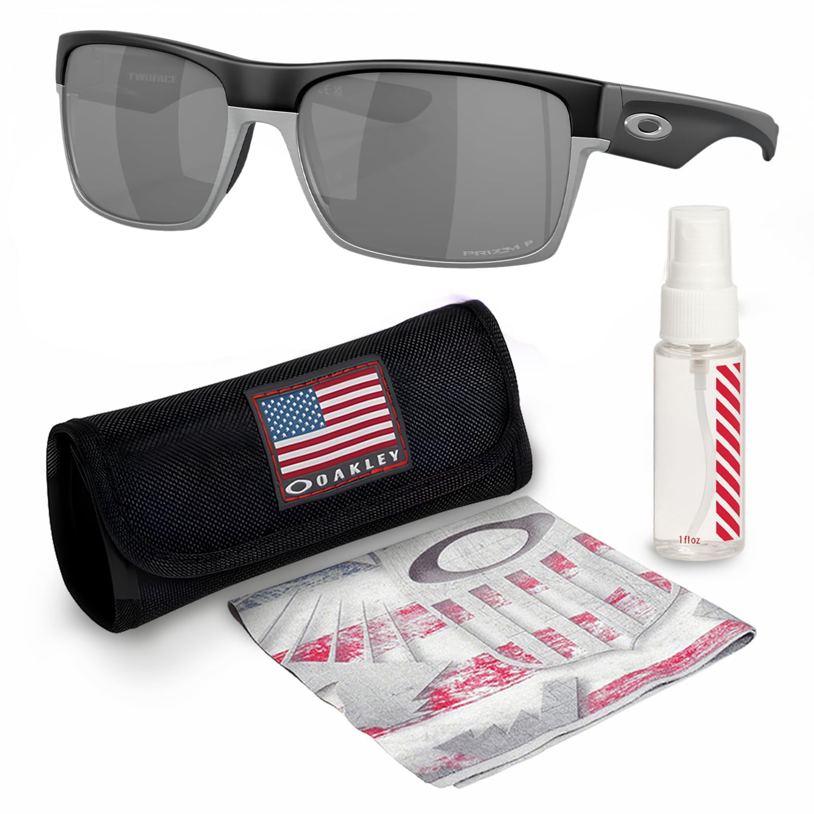 Oakley Turbine Sunglasses, Square Polarized Eyeglasses with Prizm