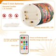 thumbnail image 5 of Yayeee Flameless Candles with Remote Flickering Battery Operated Multi Color Changing, Cityscape Painting, 5 of 7