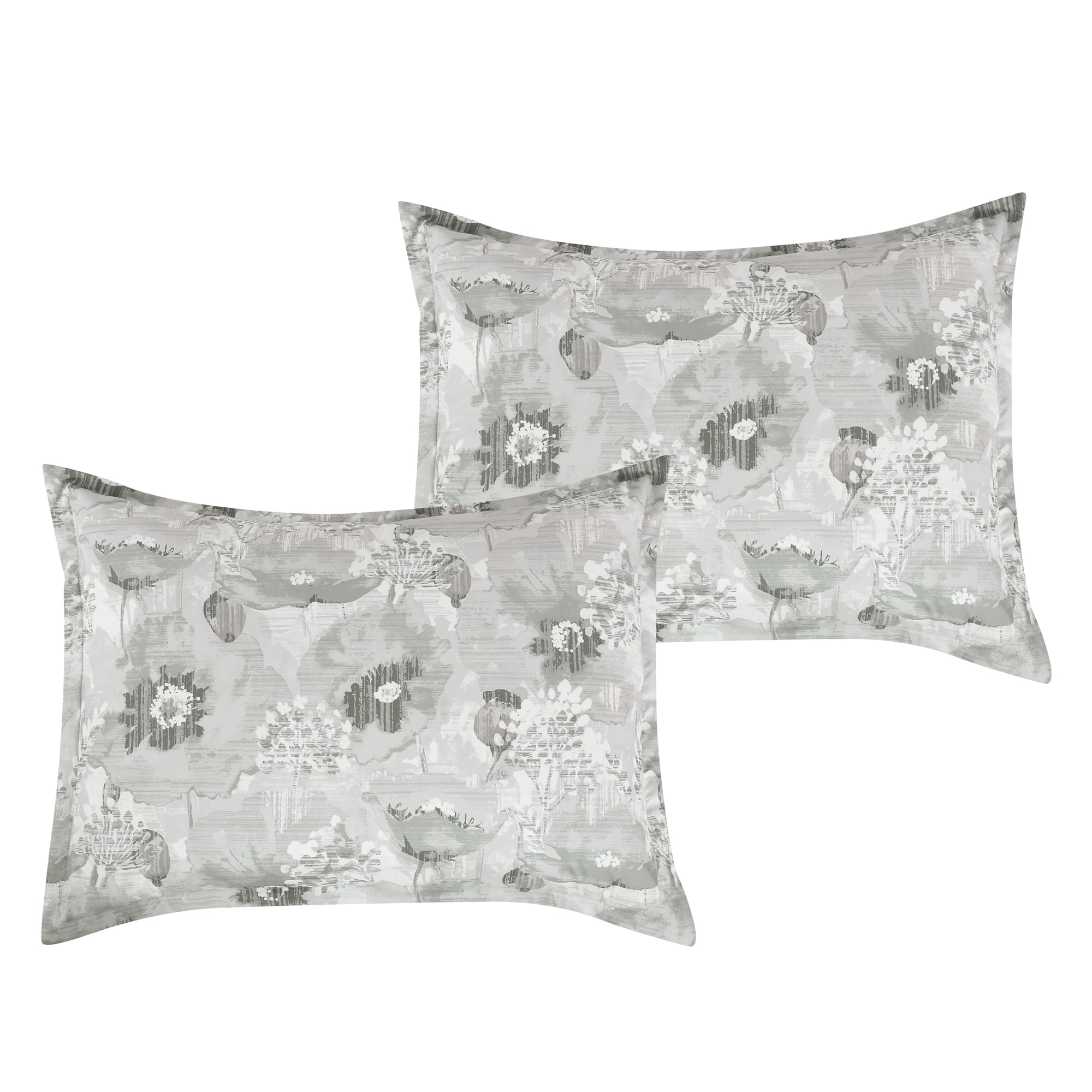 EvJk 7-Piece Luxury Comforter Set, Luxe Print with 3D Embroidery, King