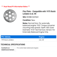 thumbnail image 2 of Flex Plate - Compatible with 1975 Buick LeSabre 6.6L V8, 2 of 2