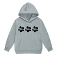thumbnail image 6 of Ymyiu Baby Girl Fall Outfits Girls Sweatpants Set - 2 Piece Athletic Hoodie Sweatshirt and Wide Leg Kids Sweatpants Activewear Set Size 9-10 Years(Grey, 9-10 Years), 6 of 6