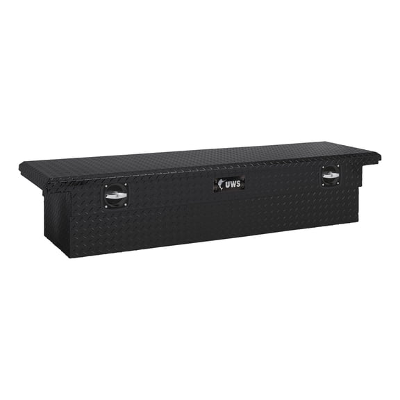 UWS EC10033 Secure Lock 72-Inch Matte Black Heavy-Wall Aluminum Truck Tool Box with Low Profile, RigidCore Lid