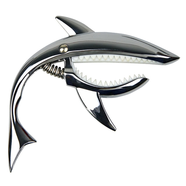 Kieccall Metal Shark Guitar Capo Tuning Clip Musical Instrument Musician Gift