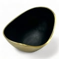 thumbnail image 5 of Gold/Black Decorative Aluminum Metal Flower Bowl Home Decor 12 in x 8 in x 6.5 in, by 90210 Kitchen and Bath, 5 of 7