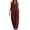 Red, variant on Women's Solid Color Sleeveless Jumpsuit Elegant Loose One-Piece Pants Green XXL