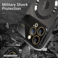 thumbnail image 3 of for iPhone 14 Pro Max Case Magnetic Clear Full Camera Protection [Compatible with MagSafe] Luxury Plating Transparent Shockproof Anti-Scratch Soft TPU Phone Cases for Women Men-Black, 3 of 6