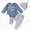 D238-Blue, variant on 0-3 Months Newborn Preemie Baby Climbing Suit Newborn Baby Boy Clothes Fall Outfit Infant Letter Tractor Print Romper Pants Set Outfits Beige Rompers Baby Gift