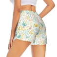 thumbnail image 2 of Uemuo Funny Chicken Pattern Women's Athletic Shorts High Waisted Running Shorts with Liner Pockets Gym Elastic Workout Shorts-Small, 2 of 9