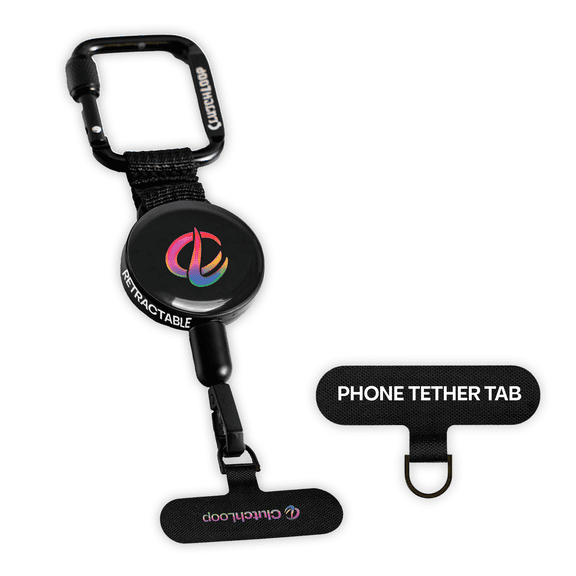 ClutchLoop Phone Tether Anti-Theft Adhesive Anchor Retractable Steel Line 1-Count