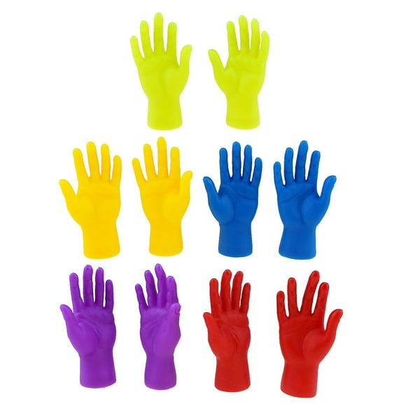 Juego de marionetas con dedos, 10 pares, para fiestas de juegos con minimanos