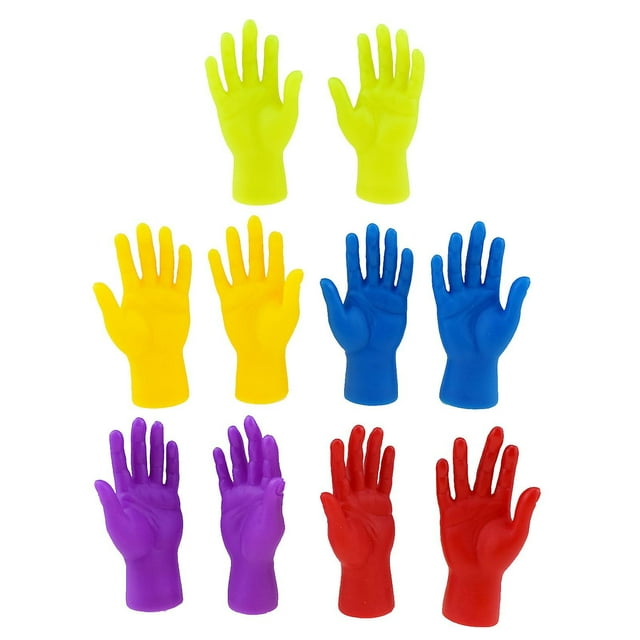 Juego de marionetas con dedos, 10 pares, para fiestas de juegos con minimanos