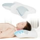 thumbnail image 3 of Almohada cervical ergonómica de espuma viscoelástica con contorno para dormir y soporte para el cuello. blanco, 3 of 8