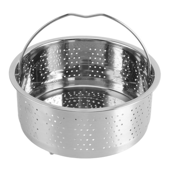 Stainless Steel Steam Basket, Sugar Removal Rice Cooker Insert, Steaming Rack With Handle, For Food Egg Vegetables Fruits, Versatile Usage, Effective Sugar Removal