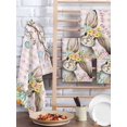 thumbnail image 2 of Pink Easter Bunny Kitchen Dish Towels for Drying Dishes Set of 3, Spring Easter Eggs Floral Buffalo Plaid Waffle Weave Microfiber Hand Tea Bathroom Towels Quick Dry & Absorbent Towel 15.7x23.6, 2 of 7